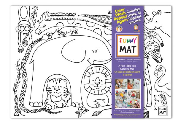 Cute Animals Coloring Mat