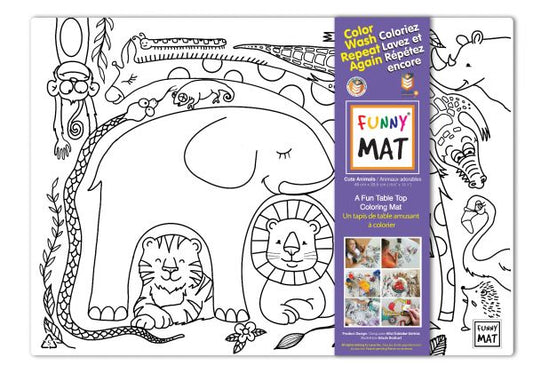 Cute Animals Coloring Mat