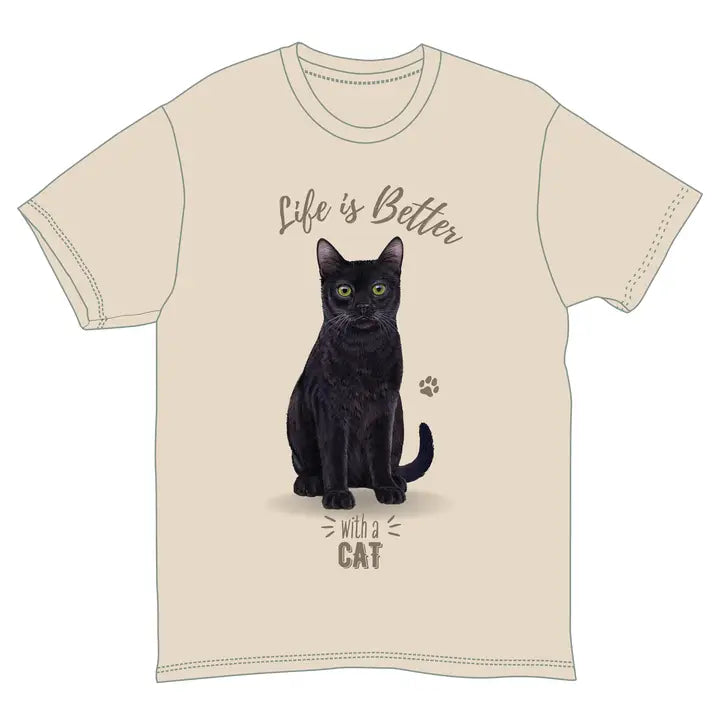 Black Cat | Life is Better Tee