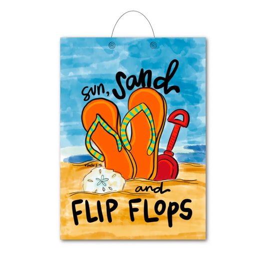 Sun, Sand, & Flip Flops Door Hanger