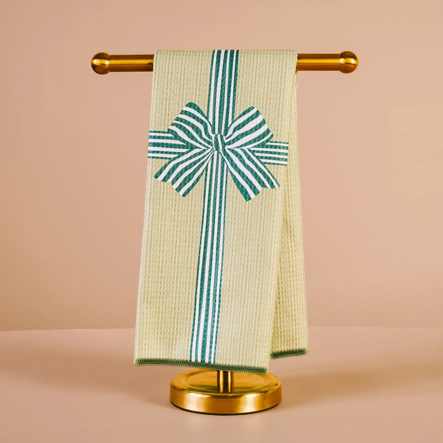 Holiday Gift Bow Tea Towel