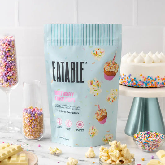 Birthday Cake Pops Popcorn