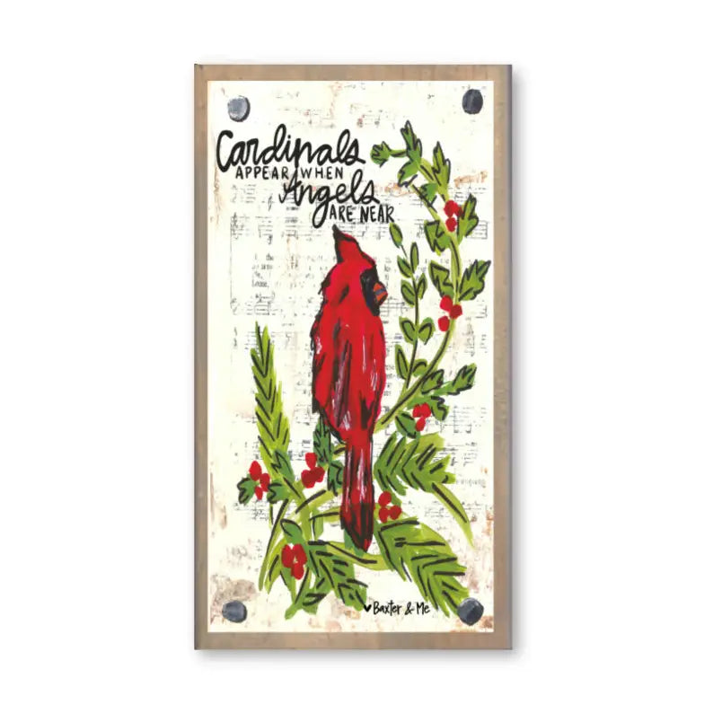 Cardinal Driftwood Happy Block