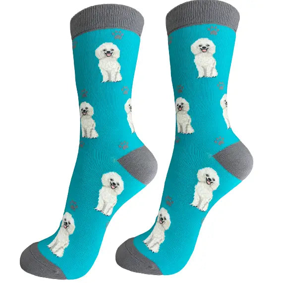 White Poodle Socks