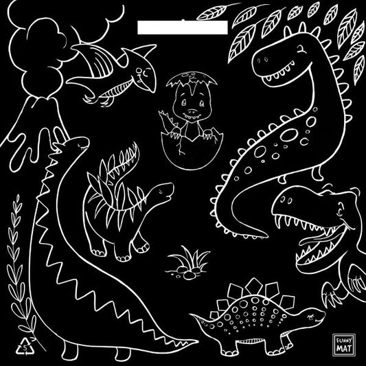 Dinosaur Blackboard Mat