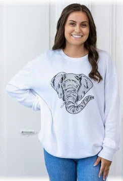 Elephant Sequin Sweatshirt