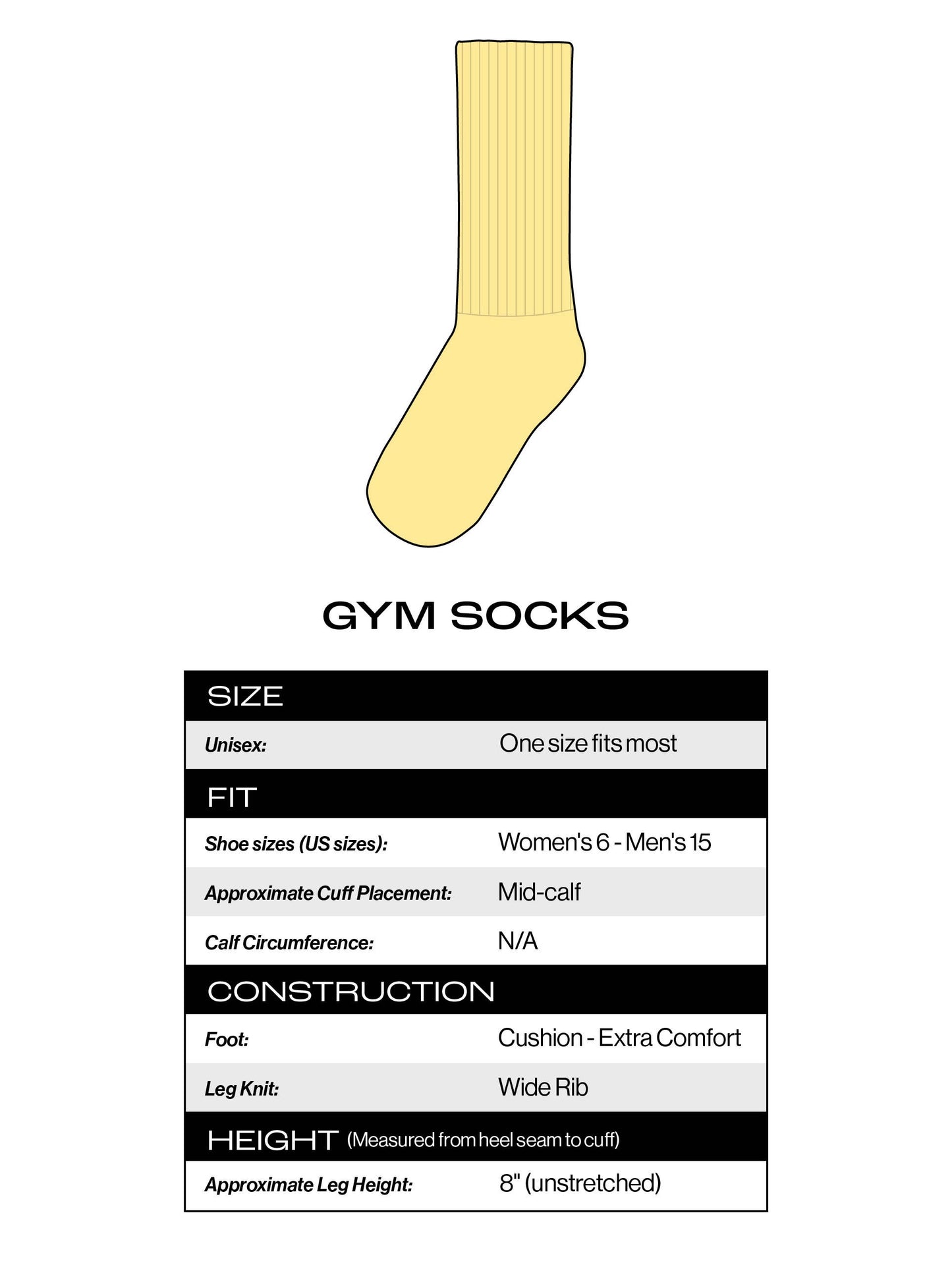 100% That Queen Gym Crew Socks