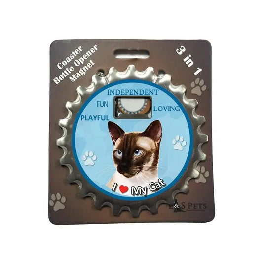 Siamese Cat |  3 in 1 Magnetic Coaster