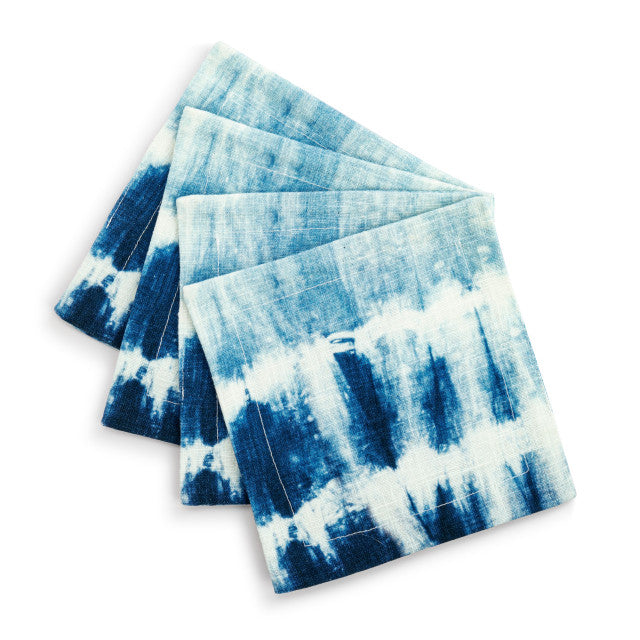 Coastal Shibori Cocktail Napkin
