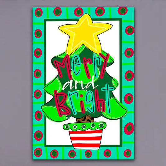 Merry & Bright Garden Flag