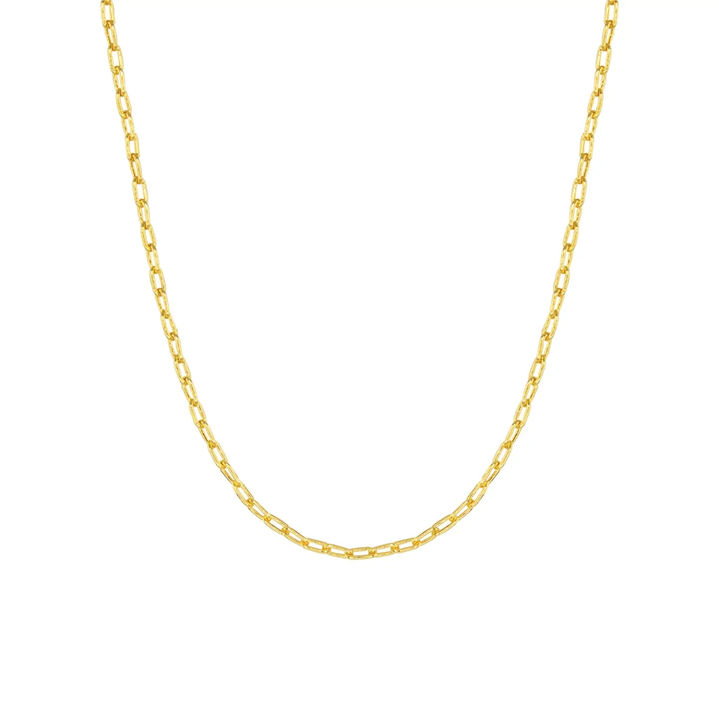 Add A Charm Paperclip Necklace | Gold