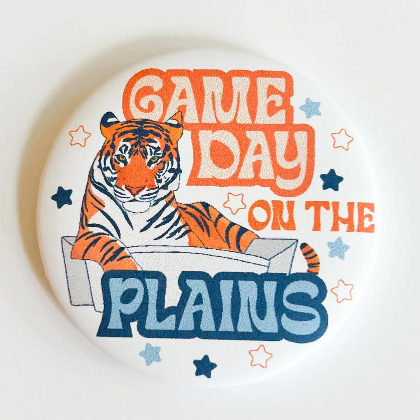 Gameday on the Plains Tiger Button