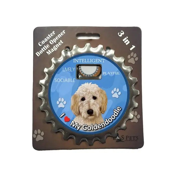 Goldendoodle |  3 in 1 Magnetic Coaster