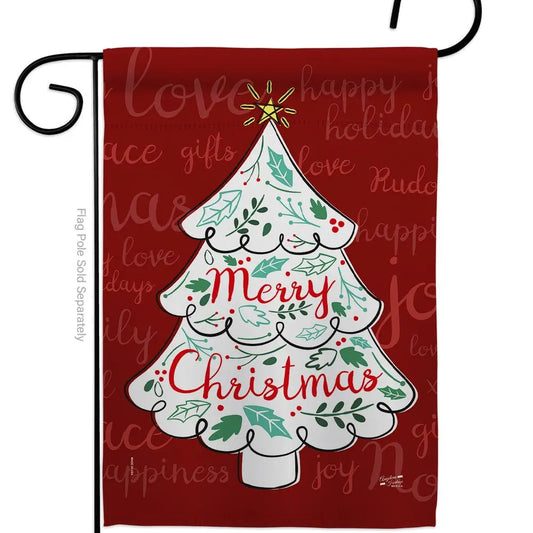 The Christmas Tree Garden Flag