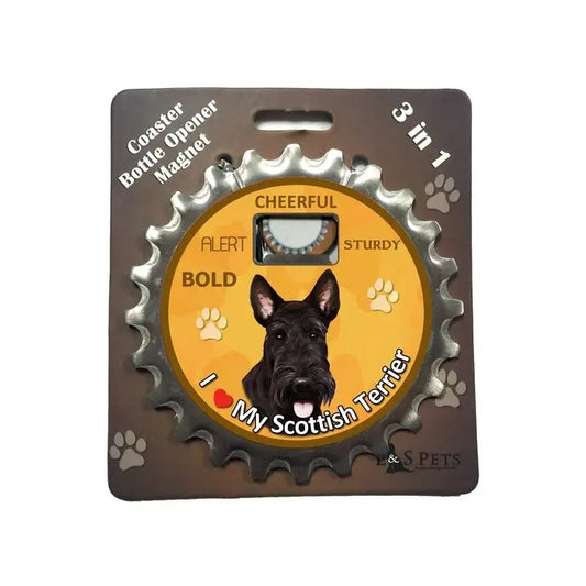 Scottish Terrier |  3 in 1 Magnetic Coaster