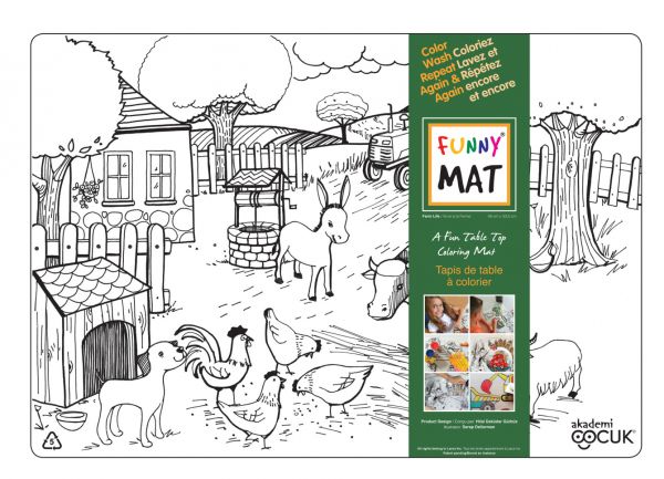 Farm Animals Coloring Mat