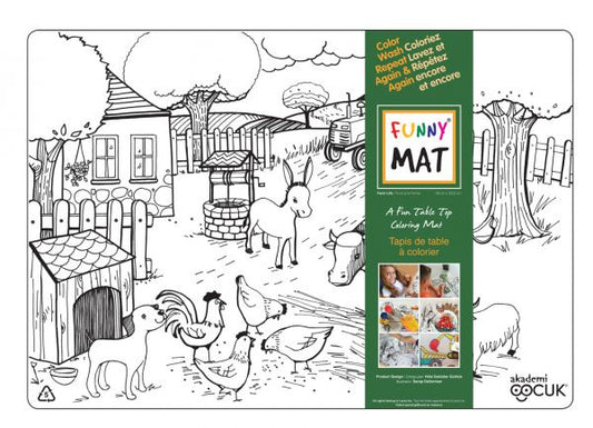 Farm Animals Coloring Mat