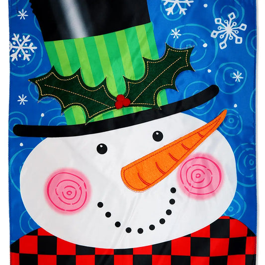 Snowman Garden Flag