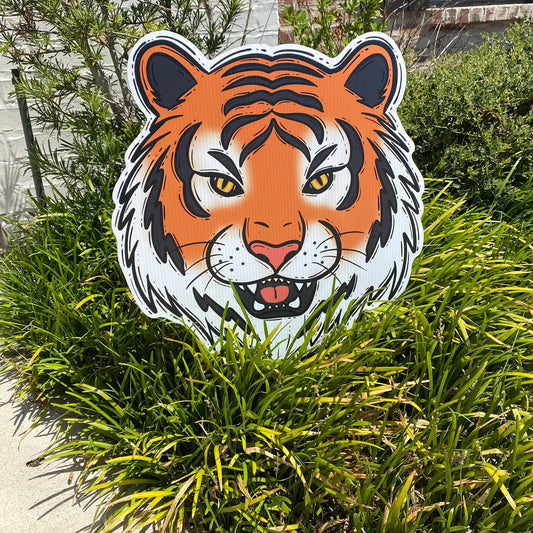 Orange Tiger Yard Sign