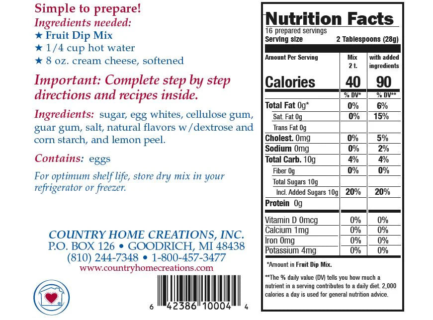 Fruit Dip Mix