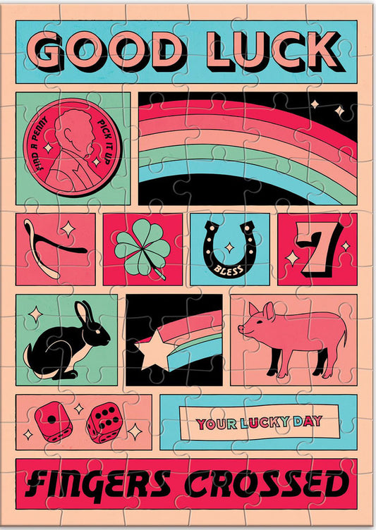 Good Luck Greeting Card Puzzle