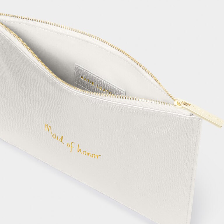 Perfect Pouch Maid of Honor | White