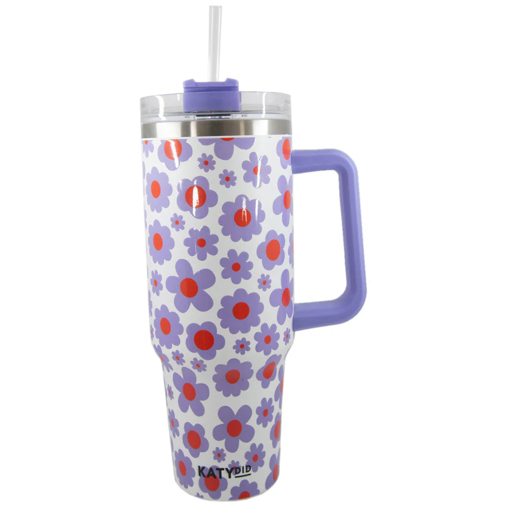 Lilac Floral Tumbler