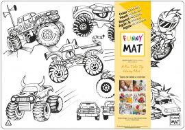 Monster Trucks Coloring Mat