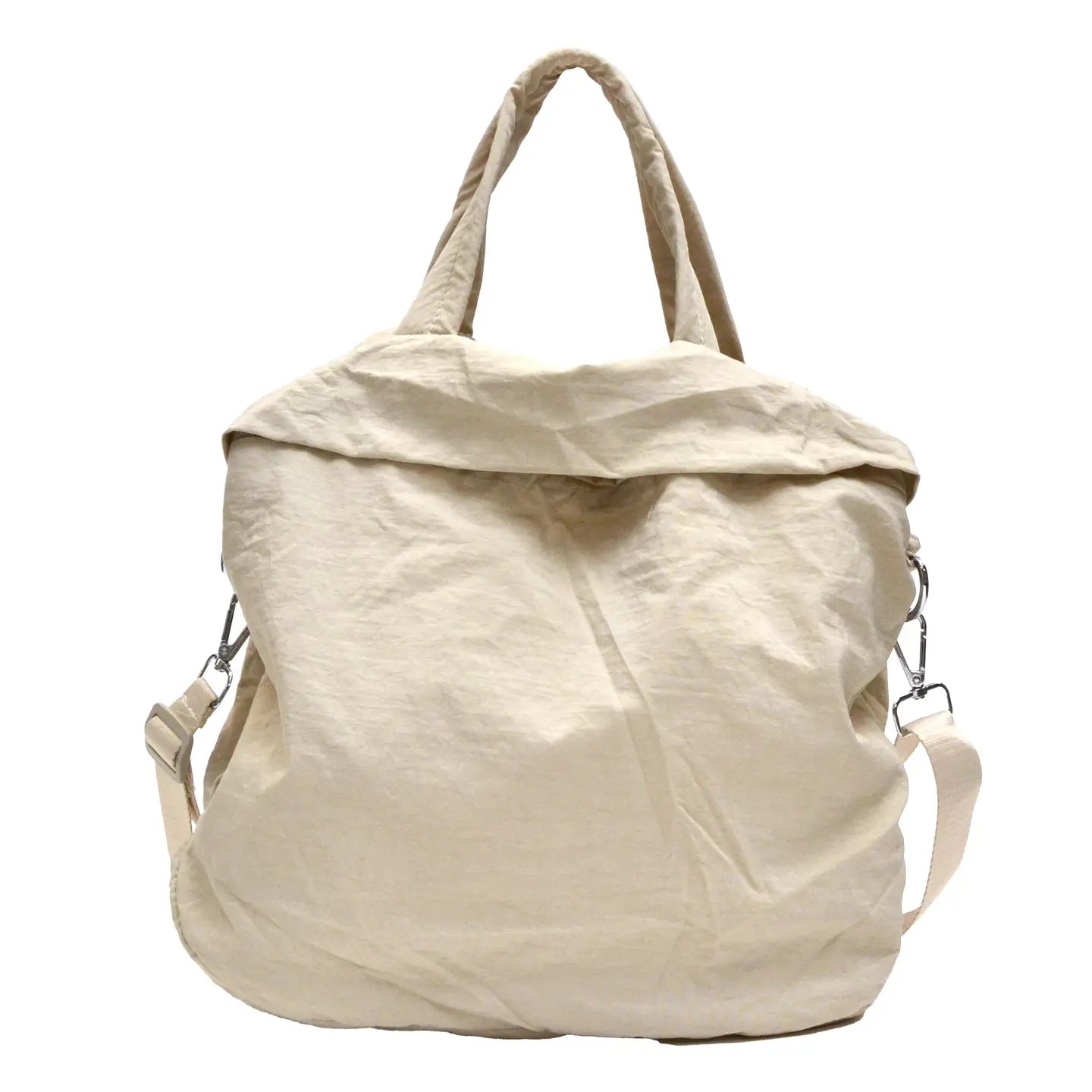 Nylon Preppy Shoulder Tote Bag