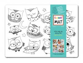 Owls Coloring Mat