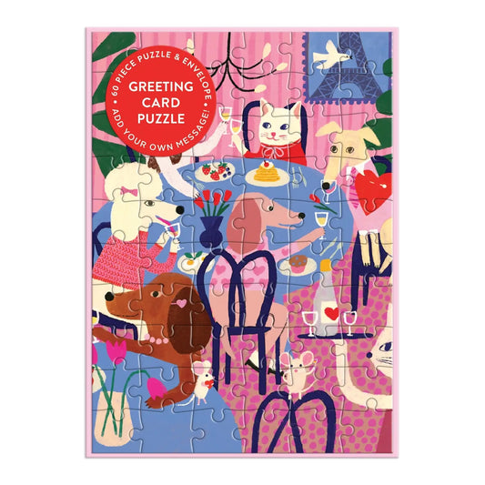 Paws For Love Greeting Card Puzzle