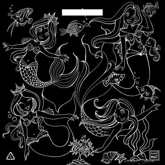 Mermaids Blackboard Mat