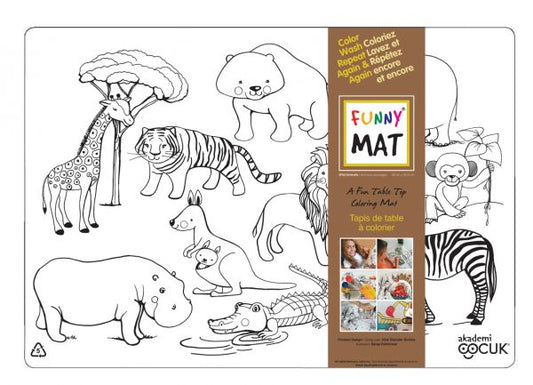 Wild Animals Coloring Mat