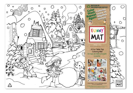 Winter Coloring Mat