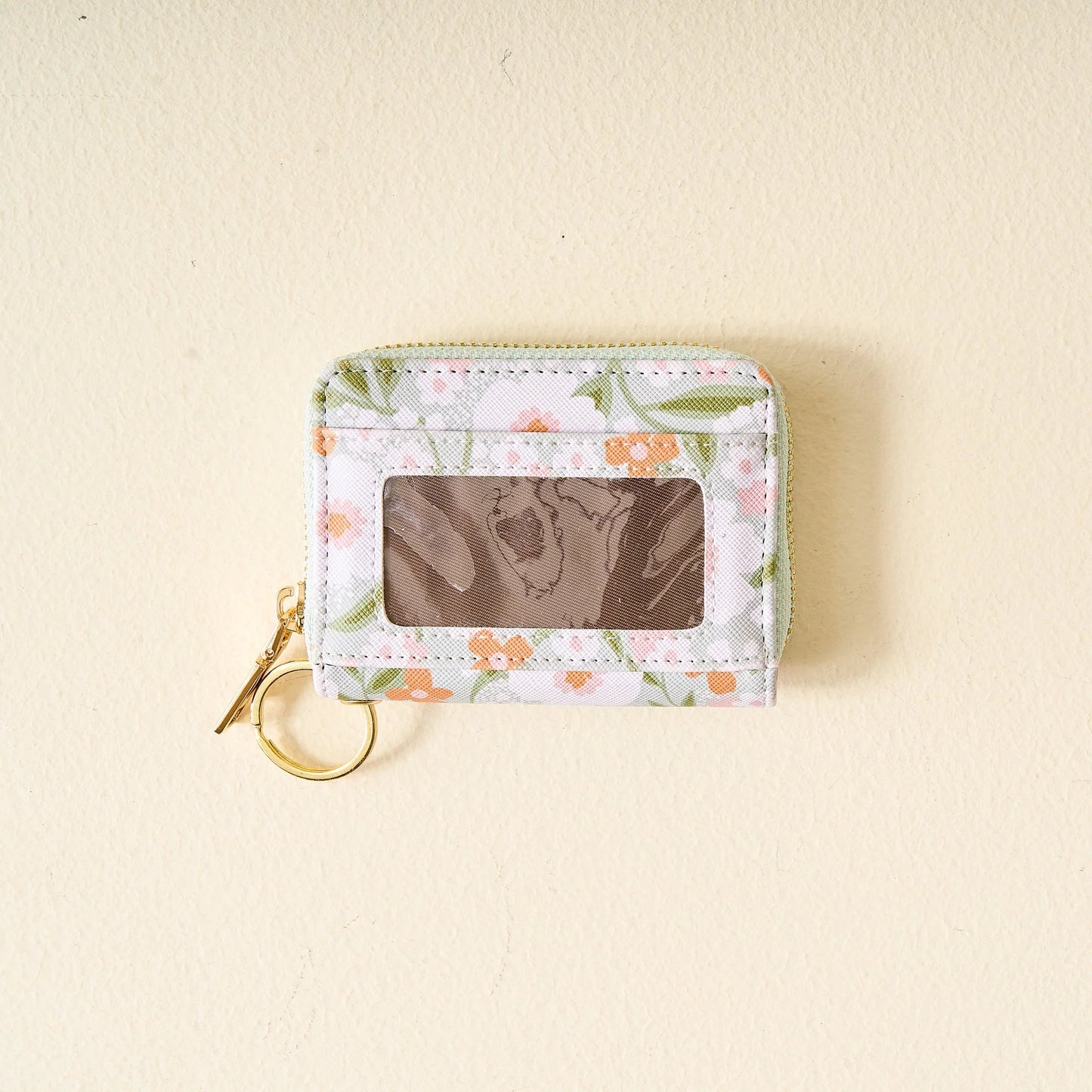 Sage  Floral Haven Zip Around Wallet