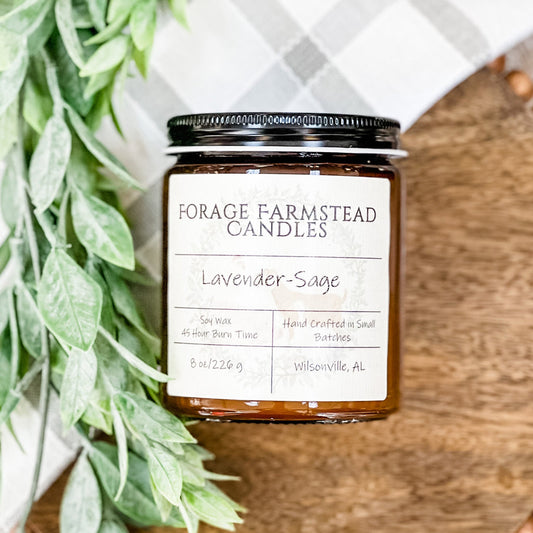 Lavender-Sage Soy Candle